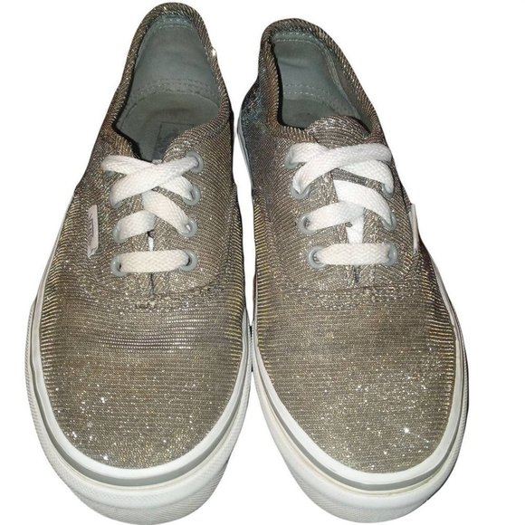 girls Golden vans 3 sparkly style - Picture 1 of 12